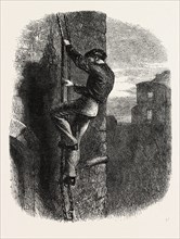 ESCAPE OF MORGAN, 1870s engraving