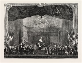 CELEBRATION OF THE VOLTAIRE CENTENARY AT THE GAITE THEATRE, PARIS - VICTOR HUGO ADDRESSING THE