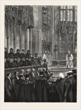 FUNERAL OF THE LATE KING GEORGE OF HANOVER AT WINDSOR â€î THE CEREMONY IN ST. GEORGE'S CHAPEL, UK