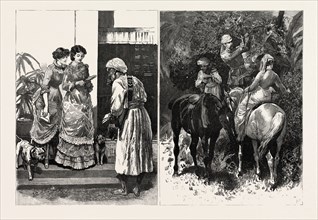 CHRISTMAS IN SOUTHERN INDIA ENGRAVING 1884
