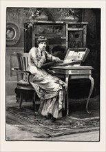 THE LOVE TOKEN, engraving 1884