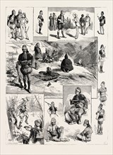 AMONG THE BRIGANDS IN SMYRNA, TURKEY, engraving 1884