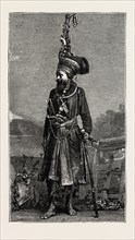 BAUPARA NAGAS, FROM THE EASTERN FRONTIER OF INDIA, ENGRAVING 1884