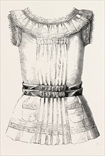 CHILD'S OVERALL PINAFORE, Front, 1882, FASHION