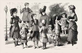 CHILDREN'S SUMMER COSTUMES, 1882, FASHION