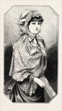 LACE MANTILLE, FASHION, ENGRAVING 1882
