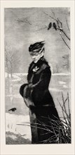 WINTER, FASHION, ENGRAVING 1882