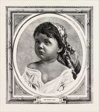 GIRL, ENGRAVING 1882