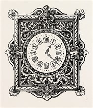 Renaissance Clock, ENGRAVING 1882