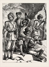THE REBELLION IN AFGANISTHAN, ENGRAVING 1879
