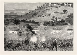 UMVOLOSI RIVER, THE ZULU WAR, ENGRAVING 1879