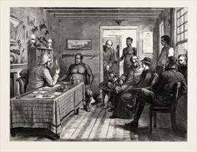 INTERVIEW WITH OHAM, CETEWAYO'S BROTHER, ENGRAVING 1879
