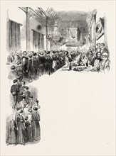 ANNIVERSARY FESTIVAL OF THE COMMERCIAL TRAVELLERS' SOCIETY, AT THE LONDON TAVERN, UK, 1851