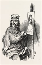 MR. JOHN PARRY, THE ARTIST, 1851 engraving