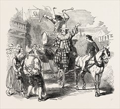 SCENE PROM THE NEW DRAMA OF BELPHEGOR, THE MOUNTEBANK, AT THE ADELPHI THEATRE, LONDON, UK, 1851