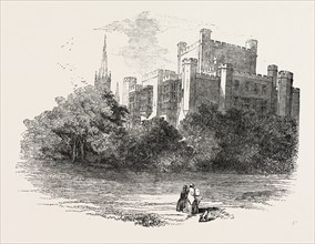 ASHBRIDGE, THE SEAT OF THE LATE VISCOUNT ALFORD, UK, 1851 engraving