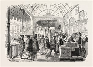 DEPARTURE OF THE FRENCH GOODS BY THE GREAT NORTHERN RAILWAY OF FRANCE, FOR THE GREAT EXHIBITION IN