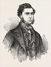 LORD DUNCAN, M.P. FOR BATH, UK, 1851 engraving