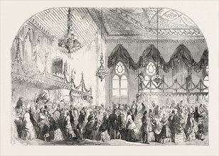 FANCY FAIR IN THE PAVILION, BRIGHTON, FOR THE BENEFIT OF THE BRIGHTON DISPENSARY, UK, 1851