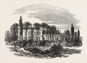 THE LODGE, TAUNTON, UK, 1851 engraving
