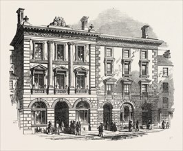 NEW CORN EXCHANGE, NORTHAMPTON, UK, 1851 engraving