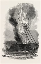THE NITHSHILL COLLIERY EXPLOSION, 1851, GLASGOW, UK, 1851 engraving