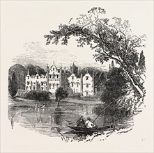GILSTON PARK, HERTS., UK, 1851 engraving