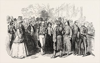 OPENING OF THE GREAT EXHIBITION, THE CHINESE MANDARIN, LONDON, UK, 1851 engraving