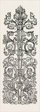 DESIGN FOR PANEL, BY W.A. PAPWORTH, 1851 engraving