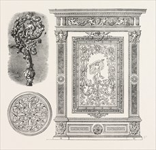 CROZIER HEAD, BY W.G. ROGERS, VENTILATOR FOR CEILING, BY BIELEFIELD, WALL DECORATION, BY G.J.