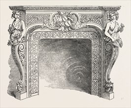 CHIMNEY PIECE OF IRON, BY J.P. VAUDRE, 1851 engraving