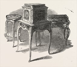 FANCY FURNITURE, BY LEVIEN, 1851 engraving
