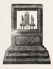 LITTLE'S IMPROVED ELECTRIC TELEGRAPH, 1851 engraving