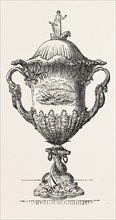 SILVER CUP PRESENTED TO THE DEPUTY-POST-CAPTAIN OF CAPE TOWN, SOUTH AFRICA, 1851 engraving