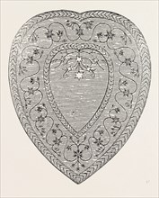 HEART-SHAPED DISH OF JASPER, JEWELLED, BY THE EAST INDIA COMPANY, 1851 engraving