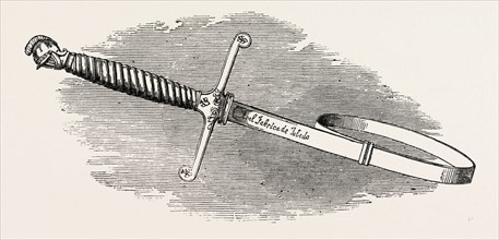 TOLEDO SWORD, BY DON MANUEL DE YSASI, 1851 engraving