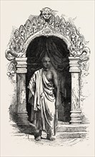 KIDDAPPLE, THE REBEL BUDDHIST PRIEST, SHOT AT KANDY,SRI LANKA , 1851 engraving