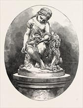 INNOCENCE DEFENDED BY FIDELITY, BENZONI, 1809-1873, 1851 engraving