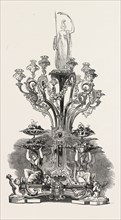 CENTREPIECE, BY MESSRS. LAMBERT AND RAWLINGS, 1851 engraving