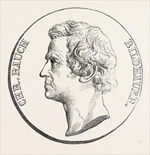 COIN OF FREDERICK THE GREAT, 1851 engraving