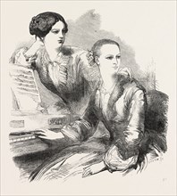 MADEMOISELLES SOPHIE CRUVELLI, OPERA SINGERS, 1826-1907, 1851 engraving