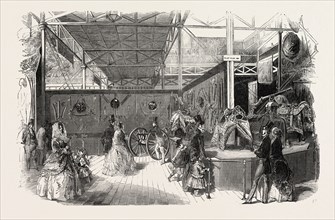 THE GREAT EXHIBITION, CRYSTAL PALACE, HYDE PARK, LONDON, UK: THE EAST INDIAN COURT, SOUTH SIDE,