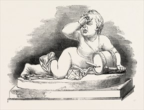 BOY WITH BROKEN DRUM, BY SIMONIS, 1851 engraving