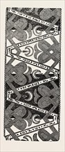 RIBBON PATTERN, BY LARCHIER AND CO., 1851 engraving