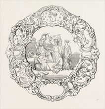 SILVER DISH, BY ANGELL, STRAND, 1851 engraving