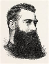 LIEUT.-COLONEL F.W. FESTING, R.M. A., LEADER OF THE RECENT ATTACK ON ESSCABOO, 1873 engraving