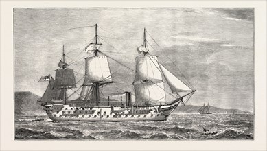 THE ASHANTEE WAR: THE HOSPITAL SHIP VICTOR EMMANUEL, TO BE MOORED OFF THE GOLD COAST, ANGLO ASHANTI