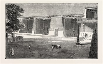 THE RUSSIAN EXPEDITION TO KHIVA: Pavilion occupied by Prince Eugene M. Leuchtenberg in the Khan's