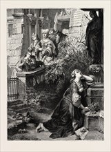 MARGARET BEFORE THE IMAGE OF THE MATER DOLOROSA: A SCENE FROM GOETHE'S FAUST, GOETHE, 1873