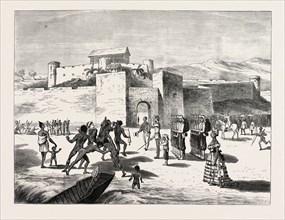THE ASHANTEE WAR, ARRIVAL OF THE GOVERNOR AT CAPE COAST CASTLE: The delighted Fantees, The Beauty